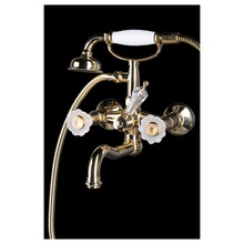 Boheme Camelia 293-Camelia для ванны с душем, золото Смеситель для ванны с душем, Италия - фото 1 - фото 2