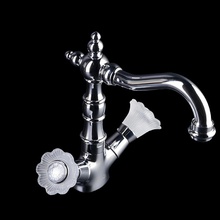 Boheme Camelia 272-Ceramic Для раковины Хром глянцевый Смеситель 21x15,2x20,9 см, для раковины, Италия - фото 1 - фото 2