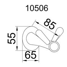 Boheme Chiaro 10506 Золото Крючок 8,5x6,5x5,5 см, Италия - фото 1 - фото 2
