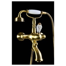 Boheme Crystal 303-CRST для ванны, бронза Смеситель 19,5x30,6 см, для ванны, Италия - фото 1 - фото 2