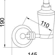 Boheme Hermitage 10397 Белый/Хром Дозатор для жидкого мыла 11x14,5x19 см, Италия - фото 1 - фото 2