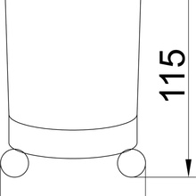 Boheme Hermitage 10391 Для зубных щеток Хром / белый Стакан 8x8x11,5 см, Италия - фото 1 - фото 2