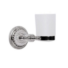 Boheme Hermitage 10383 Для зубных щеток Хром / белый Стакан 15x11x12,5 см, Италия - фото 1 - фото 1