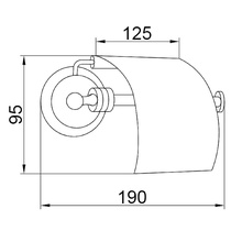Boheme Hermitage 10380 С крышкой Хром Держатель туалетной бумаги 12,5x19x9,5 см, Италия - фото 1 - фото 2