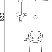 Boheme Hermitage 10368 Золото / Белый Стойка 26x26x83 см, Италия - фото 1 - фото 2