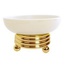Boheme Hermitage 10360 Золото / Белый Мыльница 11x11x6,5 см, Италия - фото 1