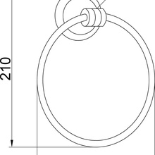 Boheme Hermitage 10354 Золото Полотенцедержатель 8x18x21 см, Италия - фото 1 - фото 2