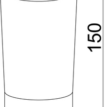 Boheme Hermitage 10334 Для ватных дисков Белый / бронза Стакан 8x8x15 см, Италия - фото 1 - фото 2