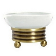 Boheme Hermitage 10330 Бронза / белый Мыльница 11x11x6,5 см, Италия - фото 1 - фото 1