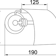 Boheme Hermitage 10320 С крышкой Бронза Держатель туалетной бумаги 12,5x19x9,5 см, Италия - фото 1 - фото 2