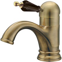 Boheme Medici Ripresa 301-BSW Для раковины Бронза с черным кристаллом Swarovski Смеситель 16,3x6,2x14,5 см, для раковины, Италия - фото 1 - фото 1