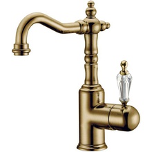 Boheme Medici Ripresa 302-SW Для раковины Бронза (ручка с кристаллом Swarovski) Смеситель 21x5,5x30,2 см, для раковины, Италия - фото 1 - фото 1