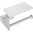 Boheme Q 10941-MW С полкой для телефона  Matt White Держатель туалетной бумаги 11x17x7,8 см, Италия - фото 1