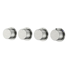 Boheme STICK DIAMOND 124-T-5-NB.1 Встраиваемый Брашированный никель Смеситель с термостатом для ванны с душем, Италия - фото 1 - фото 1