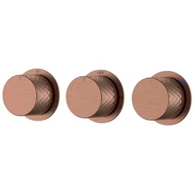 Boheme STICK DIAMOND 124-3-BRB.1 Встраиваемый Брашированная бронза Смеситель с термостатом 12,3x30,5x10,8 см, для ванны с душем, Италия - фото 1 - фото 1