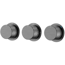 Boheme STICK DIAMOND 124-3-GM.1 Встраиваемый Брашированный графит Смеситель с термостатом 12,3x30,5x10,8 см, для ванны с душем, Италия - фото 1 - фото 1