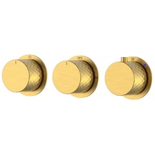 Boheme STICK DIAMOND 124-T-3-MG.1 Встраиваемый Матовое золото Смеситель с термостатом для ванны с душем, Италия - фото 1 - фото 1