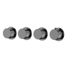 Boheme STICK DIAMOND 124-T-5-SGM.1 Встраиваемый Глянцевый графит Смеситель с термостатом для ванны с душем, Италия - фото 1 - фото 1