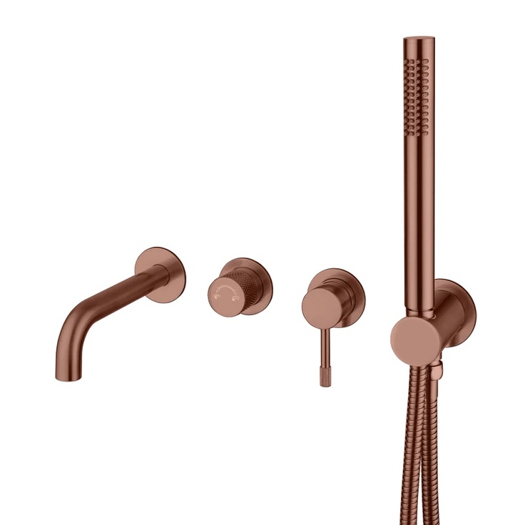 Boheme Uno 464-3-BRB Для ванны с душем Брашированная бронза Смеситель для ванны, Италия - фото 1 Boheme Uno 464-3-BRB Для ванны с душем Брашированная бронза Смеситель для ванны, Италия - фото 1
