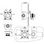 Boheme Uno 624/2-CR Хром Переключатель потоков 7,8x8x8 см, для душа, Италия - фото 2