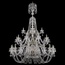 Bohemia Ivele Crystal 1402 1402/20+10+5/530/XL-206/3d/G Люстра подвесная Чехия - фото 1