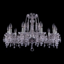Bohemia Ivele Crystal 1410 1410/10/240/Ni/V0300 Люстра подвесная Чехия - фото 1 - фото 1
