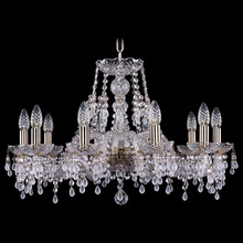 Bohemia Ivele Crystal 1410 1410/10/240/Pa/V0300 Люстра подвесная Чехия - фото 1 - фото 1