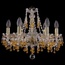 Bohemia Ivele Crystal 1410 1410/6/160/G/V1003 Люстра подвесная Чехия - фото 1