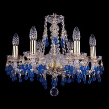 Bohemia Ivele Crystal 1410 1410/6/160/G/V3001 Люстра подвесная Чехия - фото 1 - фото 1