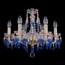Bohemia Ivele Crystal 1410 1410/6/160/G/V3001 Люстра подвесная Чехия - фото 1