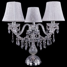 Bohemia Ivele Crystal 5703 1403L/3/141-39/Ni/SH41-160 Настольная лампа декоративная Чехия - фото 1 - фото 1