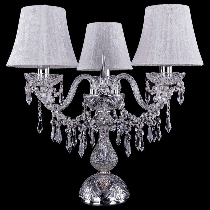 Bohemia Ivele Crystal 5703 1403L/3/141-39/Ni/SH41-160 Настольная лампа декоративная Чехия - фото 1 Bohemia Ivele Crystal 5703 1403L/3/141-39/Ni/SH41-160 Настольная лампа декоративная Чехия - фото 1