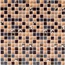Bonaparte Мозаика стеклянная Crystal brown Мозаика 30x30 см, Китай, под мозаику - фото 1