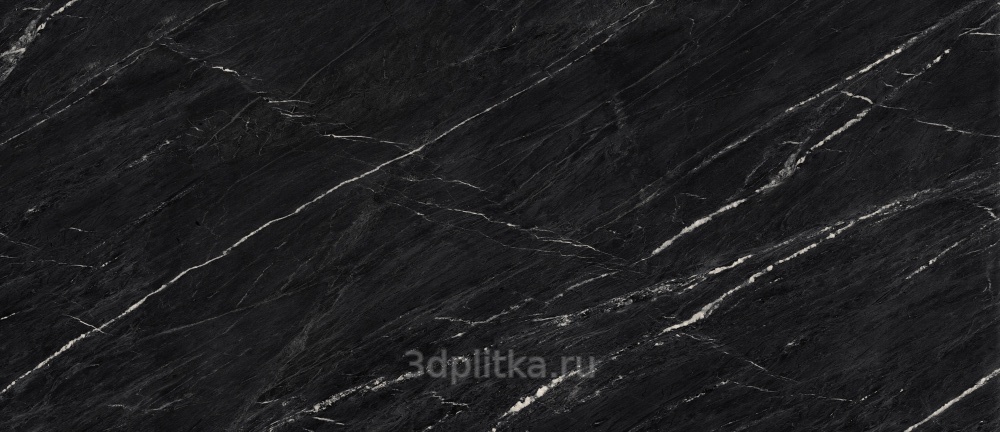 Bonton Ceramica Negro Greco 120x278 см, керамогранит, Индия, под мрамор - фото интерьера 1