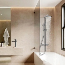 Bossini Elios L10401.1.030 С термостатом Хром Душевая система 32x28,8x111,1 см, Италия - фото 1 - фото 3