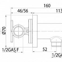 Bossini Nikita E37008B.022 Бронза Смеситель с гигиеническим душем 11,35x7x7 см, для биде, Италия - фото 1 - фото 3