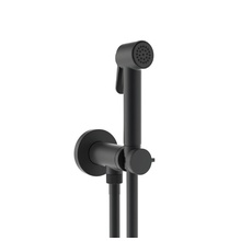 Bossini Nikita E37009B.073 Чёрный матовый Смеситель с гигиеническим душем 11,35x7x7 см, для биде, Италия - фото 1 - фото 1