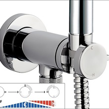 Bossini Talita E37006B.030 Хром Смеситель с гигиеническим душем 7x7x30 см, для встраиваемых систем, Италия - фото 1 - фото 2