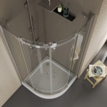 Bravat Wave BS090.1202S Прозрачное стекло / Хром 90x90 Душевой уголок 90x90x200 см, Германия - фото 1 - фото 4