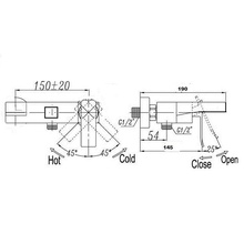 Bronze de Luxe Simple STB980 Для ванны и душа, с душевым гарнитуром Хром Смеситель 19x17x20 см, для ванны с душем, Россия - фото 1 - фото 2