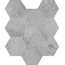 Caesar Alchemy AFXA Argent 3D Hexagon Декор 28x34 см, Италия, под камень  - фото 1