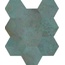 Caesar Alchemy AFXC Mint 3D Hexagon Декор 28x34 см, Италия, под камень  - фото 1