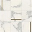 Caesar Anima Futura AGER Majestic White Composizone N Brass Мозаика 30x30 см, Италия, под мозаику - фото 1