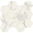 Caesar Anima Futura AGFD Majestic White Composizone Esagono Luc Мозаика 28,5x33 см, Италия, под мозаику - фото 1