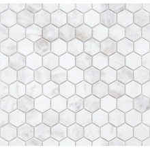 Caramelle Pietrine Hexagonal Dolomiti Bianco MAT hex Мозаика 29,5x30,5 см, Китай, под мозаику - фото 1 - фото 1