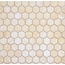 Leedo Pietrine Hexagonal Botticino hex 18x30х6 матовая Мозаика 29,5x30,5 см, Китай, под мозаику - фото 1