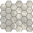 Leedo Pietrine Hexagonal Travertino Silver hex 18x30x6 Matt Мозаика 29,5x30,5 см, Китай, под мозаику - фото 1