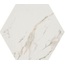 Casalgrande Padana Marmoker 2246120 Esagono Statuario Oro Керамогранит 30x51,9 см, Италия, под камень  - фото 1