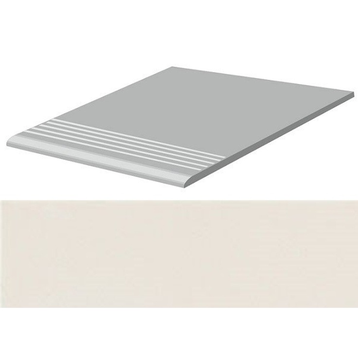 Casalgrande Padana Unicolore Technic 718504 Gradino Bianco B Ступень 30x30 см, Италия, под камень  - фото 1
