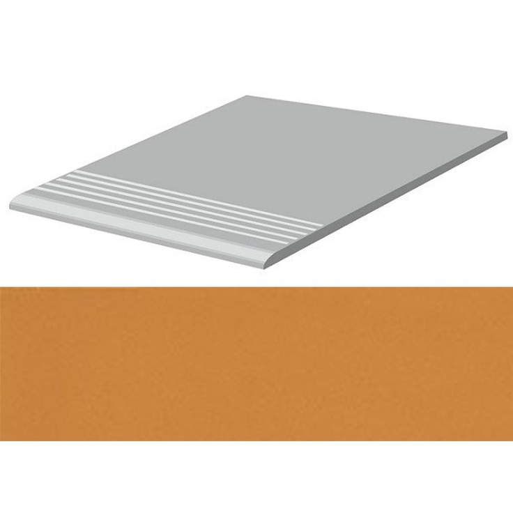 Casalgrande Padana Unicolore Technic 718514 Gradino Giallo Ocra Ступень 30x30 см, Италия, под камень  - фото 1